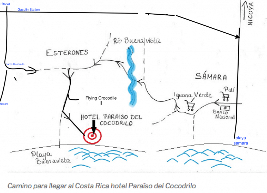route de l'hôtel Cocodrilo