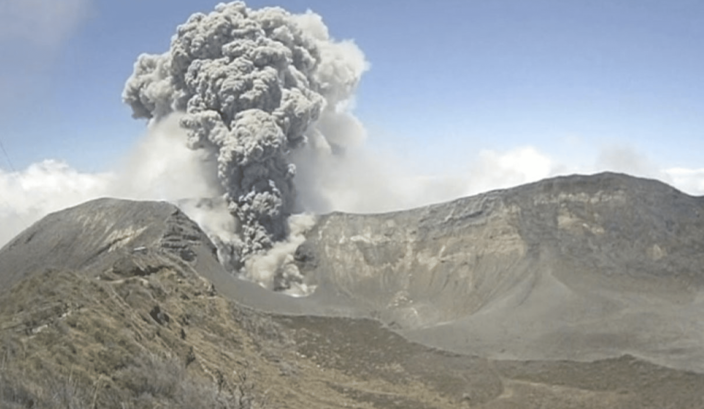 Vulkan Turrialba mit Aktivitäten 2020